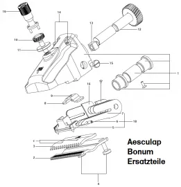 Aesculap Ersatzteile fr Aesculap Bonum, Auswahl